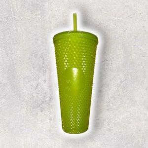 NWT Starbucks Venti Studded Halloween Tumbler Cup Glow in The Dark Lemon Grass